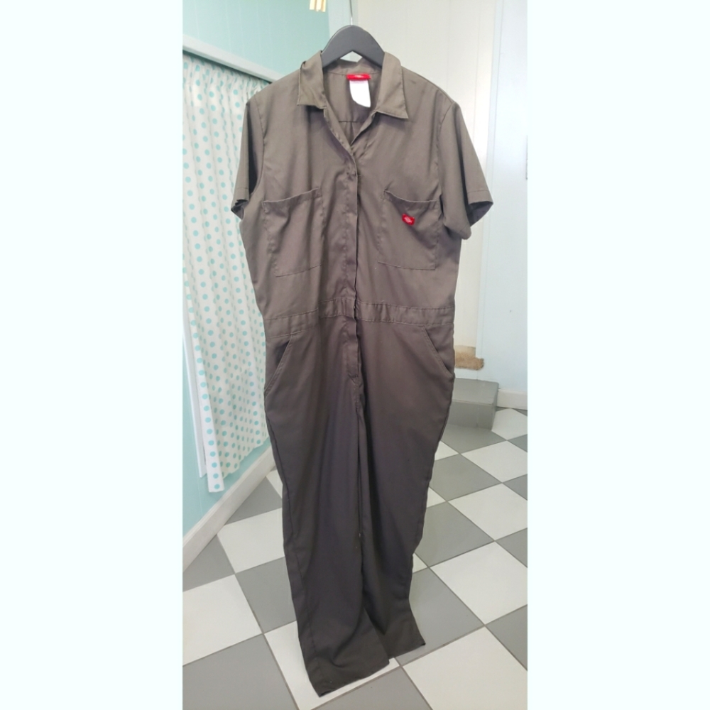 Dickes women's coveralls size 1x gray/green